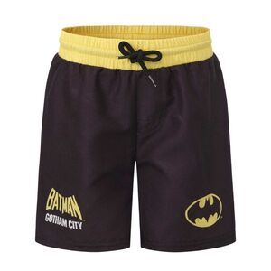 Batman Childrens/Kids Polyester Swim Shorts / Black/Yellow